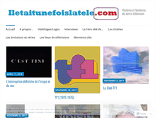 Tablet Screenshot of iletaitunefoislatele.com